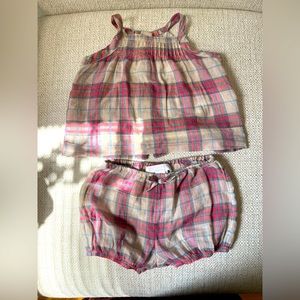 Burberry Top and Bottom Cotton Set